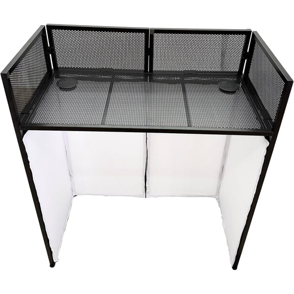 Portable Foldable DJ Stand Booth with Steel Alloy Frame