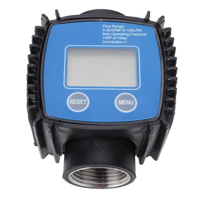 Medidor De Flujo De Agua, Medidor De Flujo De Combustible Digital Multiusos Lectura Precisa De 32 Mm Para Líquidos De Gasóleo Derv