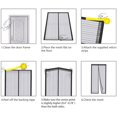 thumbnail image 6 of Magnetic Screen Door with 32 Magnets Heavy Duty Mesh Curtain, Fits Doors Up to 39"x82", Dogs Pets Friendly Door Screen, Black, 6 of 7