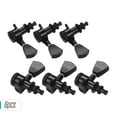 thumbnail image 1 of 6 Pieces 3L3R Guitar String Tuning Pegs Locking Tuners Machine Heads Knobs for Acoustic Electric Guitars Replacement Accessories with Mounting Screws and Ferrules Black, 1 of 7