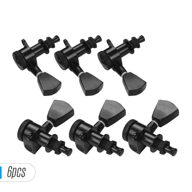 Clavija de afinación 6 Piezas 3L3R Clavijas de afinación de cuerdas de guitarra Afinadores de bloqueo Perillas de cabezales de máquina para guitarras eléctricas acústicas Accesorios de repuesto con to Tomshoo Clavija de afinación