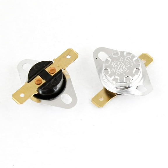 Unique Bargains 2 Pcs 95C Normal Closed Temperature Controlled Thermostat KSD301 250V 10A