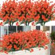 thumbnail image 1 of 8 paquetes de flores artificiales para exteriores, arbustos, plantas resistentes a los rayos UV, vegetación de plástico falso para plantas colgantes de interior y exterior, jardín, porche, ventana,, 1 of 6