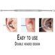 thumbnail image 5 of Paquete de 5 Cuchara portátil de acero inoxidable brillar herramienta de limpieza de oídos de doble cabeza, 5 of 5