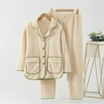 thumbnail image 3 of TIWEKE Womens Robe,Soft Bathrobe for Womens,Cute Long House Coat (Beige,XL), 3 of 4