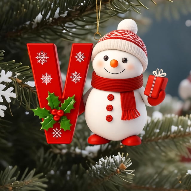26 Letters Christmas Tree Decoration Pendant Christmas Tree Ornaments DIY Christmas Ornaments Christmas Decoration Xmas Tree Hanging Decor