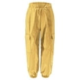 thumbnail image 4 of Yeahdor Boys Girls Metallic Shiny Cargo Trousers Jazz Hip-Hop Street Dance Pants Joggers Sweatpants Gold 8, 4 of 6