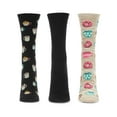 thumbnail image 4 of MeMoi Donut Heaven Bamboo Blend Crew 3 Pair Pack - Womens - Female, 9-11, Legion Blue, 4 of 7