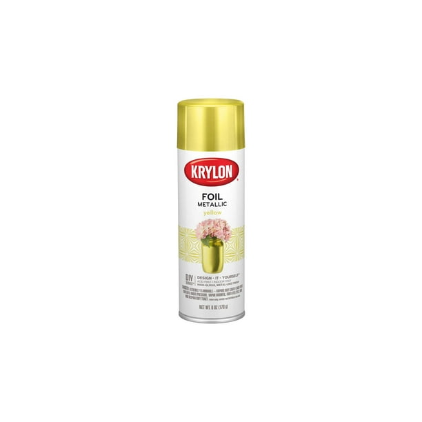 Krylon(R) Premium Metallic Foil Spray Paint 6ozYellow