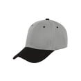 thumbnail image 1 of Two-Tone  Adjustable Baseball Cap, Grey Black, 1 of 2