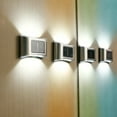 thumbnail image 1 of Vaidha Solar Up And Down Light-Emitting Wall Lamp Black Outdoor LED, 1 of 7
