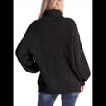 thumbnail image 4 of Suéter de Cuello Alto, Larga, Estilo Globo, Liso, para Mujer, para Invierno y Otoño. Negro XL, 4 of 6