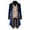 a-Blue494150, variant on Men's Coat Autumn Winter Velvet Long Sleeve Tailcoat With Brocade Trim Vest Accent Ornate Retro Style Dramatic Coat For Themed Events Elegant Formal Activities Cozy Outerwear