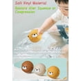 thumbnail image 3 of Baby bath water toy - Otter Family Tub Toy Bathtub Floating Toy for Kids - Soft Vinyl and ABS Plastic Material （Otter net fishing+3 sealed otter balls）, 3 of 3