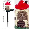 thumbnail image 4 of Luces solares de setas al aire libre, decoración de jardín, luces decorativas de estaca de jardín con energía solar para exteriores, pasarela, patio, patio (rojo), 4 of 5