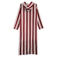 thumbnail image 4 of Chemises Habillées pour Hommes Catégorie de Produit - Titre du Produit Robe Décontractée Thobe à Capuche Imprimé Rayé Manches Mi-Longues Blouse Zippée pour Hommes, 4 of 4