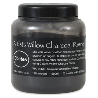 Raven Powders Premium Charcoal Powder for Drawing and Art