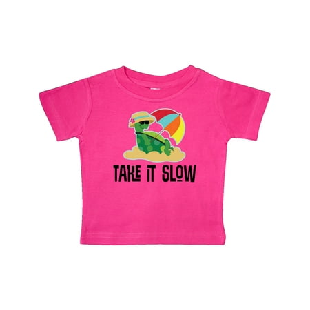 

Inktastic Turtle Take it Slow Gift Baby Boy or Baby Girl T-Shirt
