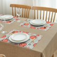 thumbnail image 3 of Pumpkin Maple Leaves Fall Harvest Linen Placemats Set Of 4 Thanksgiving Harvest Fall Autumn Heat-resistant Placemats 12 X 18 Inch Fall Table Mats for Kitchen Dining Table Mats, 3 of 5