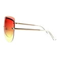 thumbnail image 3 of Oceanic Color Gradient Lens Oversize Shield Diva Racer Sunglasses Orange Yellow, 3 of 4
