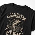 thumbnail image 4 of Funny Fishing T-Shirt, So Good the Fish Tell Stories About Me Bass Graphic Tee, Unisex Fit, 4 of 9
