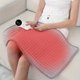 thumbnail image 4 of SNNROO 1pc SoftTouch Electric Heating Pad with 9-Level Temperature Control and 4-Level Intelligent Timer  Machine Washable Cotton Flannel Body Warmer  Microwaveable Hot Compress for Knee, 4 of 6