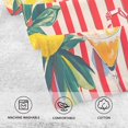 thumbnail image 5 of Yayeee 2 Pack Hand Towels for Bathroom 100% Cotton 16" x 28" Soft Absorbent Kitchen Towel, Red Striped Lemon, 5 of 7