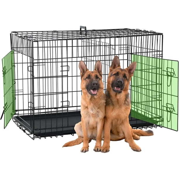 48 inch Dog Crate Folding XXL Large Dog Cage Dog Kennels and Crates for