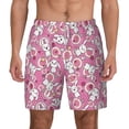 thumbnail image 2 of Goofa Cute Rabbit Printed Men's Swim Trunks Board Shorts Quick Dry Mens Swimming Trunks with Compression Liner,Breathable Fit Hawaii Beach Shorts-XX-Large, 2 of 9