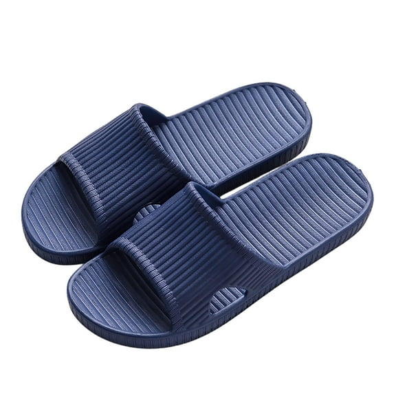 Slippers for Women,Unisex Shower Sandals Non- Pool Slides Quick-Dry Lightweight Bathroom Beach Slippers for Indoor Outdoor Use,Womens Slippers,Navy,280/44