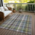 thumbnail image 6 of Addison Rugs Chantille Indoor/Outdoor Transitional Plaid Pewter Washable Rectangle Rug, 8' x 10', 6 of 6