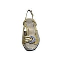 thumbnail image 2 of FLORAL Clea Women's Wide Width Dress Slingback Metallic Shoes GOLD 9.5, 2 of 6