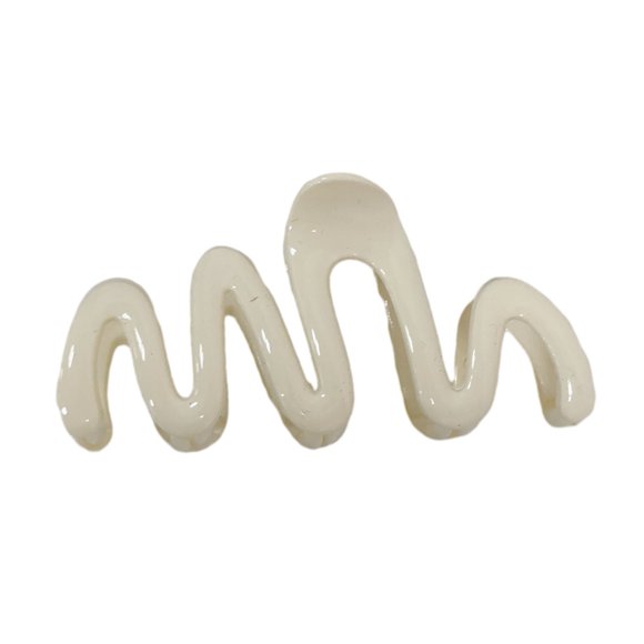 Pinza para el cabello Macaron Color Series Pinza grande para el cabello con agarre Forma ondulada Brillante Parte posterior Cabeza Pinza para el cabello Shark Accesorios para el cabello