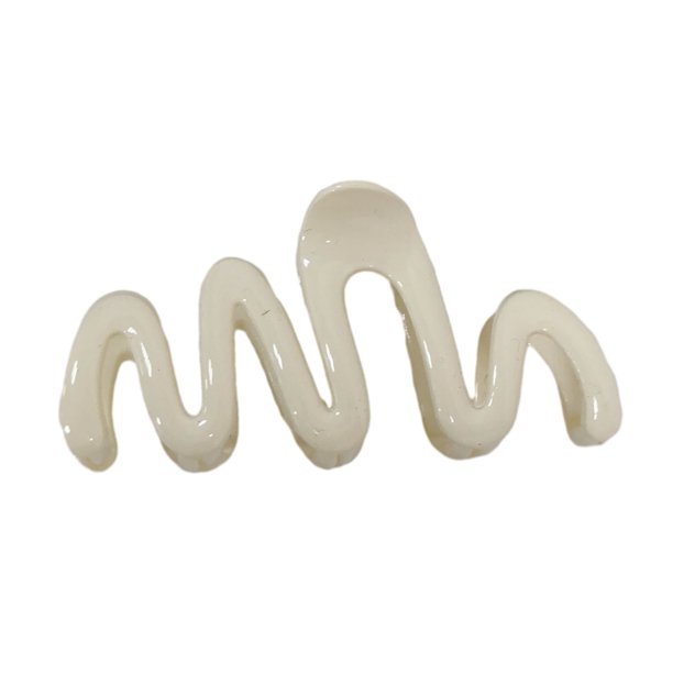 Pinza para el cabello Macaron Color Series Pinza grande para el cabello con agarre Forma ondulada Brillante Parte posterior Cabeza Pinza para el cabello Shark Accesorios para el cabello