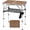 Wood Pattern, variant on Small Folding Camping Table, 2ft Portable Picnic Table Aluminum 24" x 16" Folding Table, 3 Adjustable Heights Portable Lightweight Table Dining Table for RV, Picnic, Beach (White)