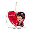 thumbnail image 3 of Xoxingysm Valentine'S Day Heart Ornaments Wooden Hanging Ornament Sweet Heart Shaped Embellishments Vintage Valentine'S Day Hanging Gift for Valentine'S Day Wedding Party Decorations, 1X Pendant, 3 of 8