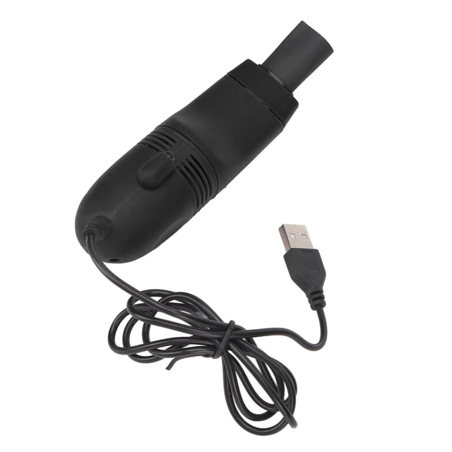 Mini Aspiradora de Teclado, Cepillo de Enfriamiento Inteligente Portátil Cabezal Estable Corriente USB Mini Teclado Vacú de Polvo Para Migajas
