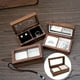 thumbnail image 3 of Joyero de madera de estilo retro Organizador Estuche de almacenamiento Collar Pendientes Titular Beige Hugo Joyero, 3 of 10