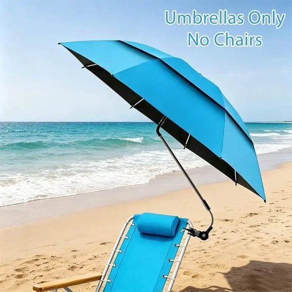 Adjustable Beach Chair Umbrella Outdoor Lightweight Clamp-on Umbrella Multi-functional Stroller Umbrella Wheelchair Stroller