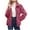 #01 Hot Pink 【PICK YOUR FAVORITES & STOCK UP】, variant on Women's Winter High Collar Long Sleeve Loose Fit Iron Button Plain Coat Jacket Outerwear for Casual Daily Wear Office Travel and Street Fashion Essential | Aestivo,Hot Pink L
