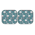 thumbnail image 7 of Haiem Elegant Flamingo Wearing A Christmas Hat Windshield Sun Shade: Universal Foldable 2-Piece Car Front Window Sunshade - Blocks Uv Rays, And Reduces Heat,Essential Car Accessory Medium, 7 of 7