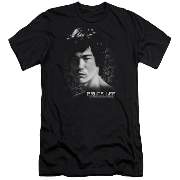 Bruce Lee In Your Face S/S Adult 30/1 T-Shirt Black