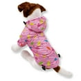 thumbnail image 3 of Dog Raincoat Hooded Leash Hole Waterproof Rain Coat Small Pet Cat Puppy, 3 of 6