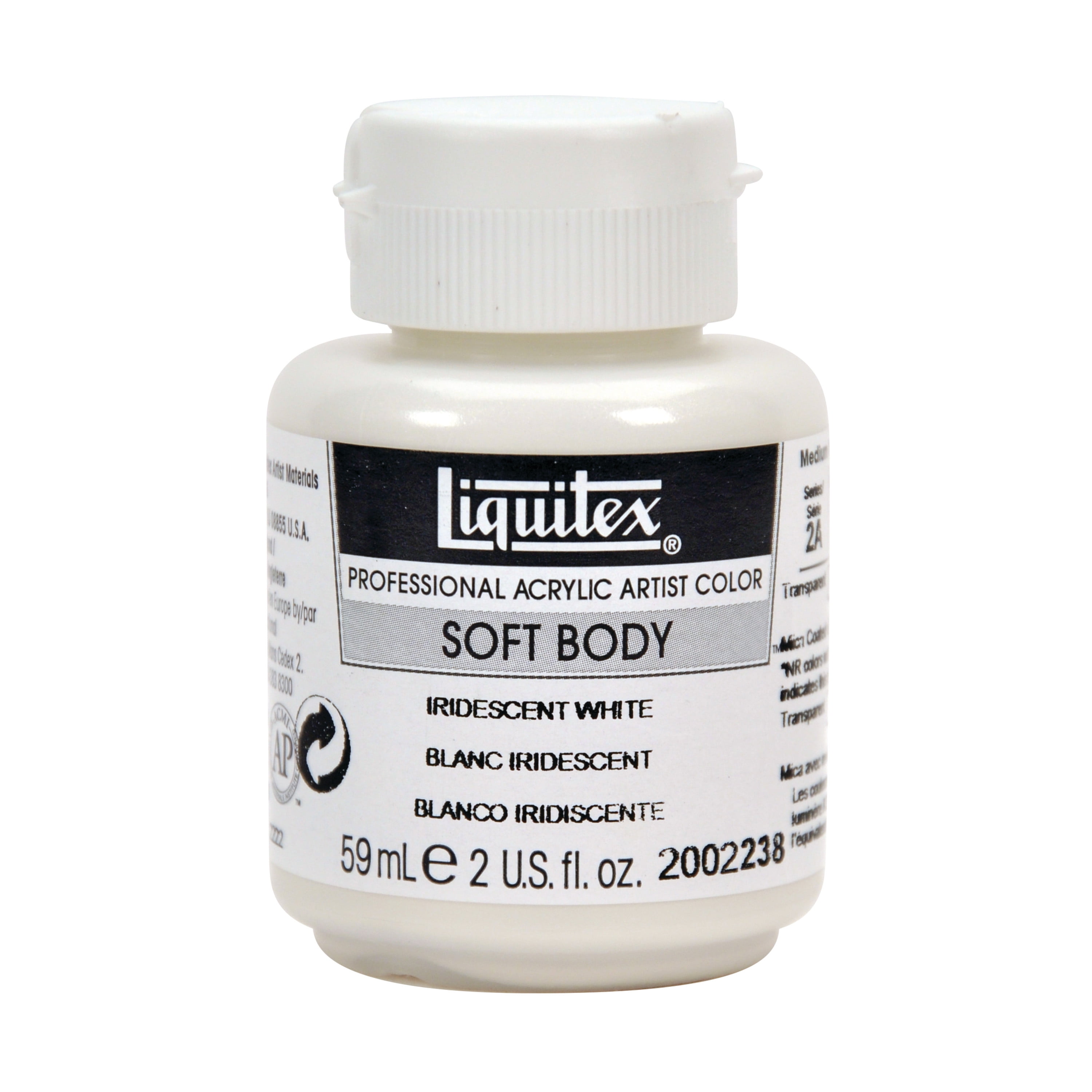 Liquitex Professional Soft Body Acrylic Paint, 2oz., Iridescent White