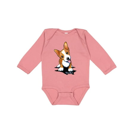 

Inktastic Corgi Puppy Gift Baby Boy or Baby Girl Long Sleeve Bodysuit