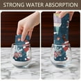 thumbnail image 6 of 6 Pcs Funny Kitchen Towels,Dark Blue Christmas Santa Pattern Microfiber Dish Towels,Kitchen Tea Towels,Kitchen Towel Set (18" X 26"), 6 of 7