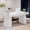 White, variant on Tribesigns 55 Inches Executive Desk, Mid-Century Modern Home Office Desk with Double Trapezoid Base