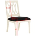 thumbnail image 6 of SAFAVIEH Selena 19''H Velvet Side Chair Set of 2, Black, 6 of 7