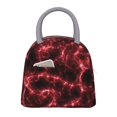 thumbnail image 1 of Lukts Red Line Print Portable Lunch Bag, Lunch Bag Picnic Bag - Waterproof, Heat-insulating and Cold-insulating, Suitable for School, Work, 1 of 6