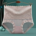 thumbnail image 3 of Panties for Women Tbopshirt Womens Panties Briefs,Solid Briefs Ventilate Netting High Waist Underpants,Cheeky Lace Panties Underwear,Gifts for Women, 3 of 3